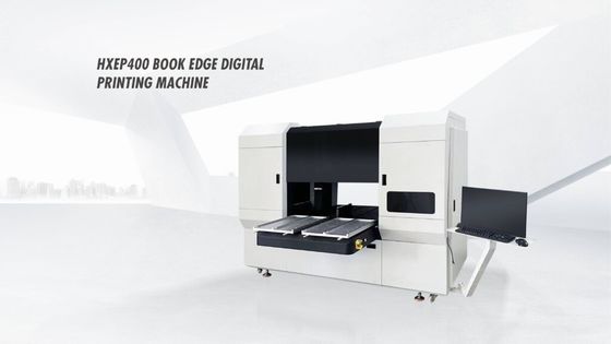 双 Epson i3200 プリンタヘッドを持つHXEP400 ブックエッジデジタル印刷機は,書籍のエッジとノートブックカバーのノンストップ印刷を保証します