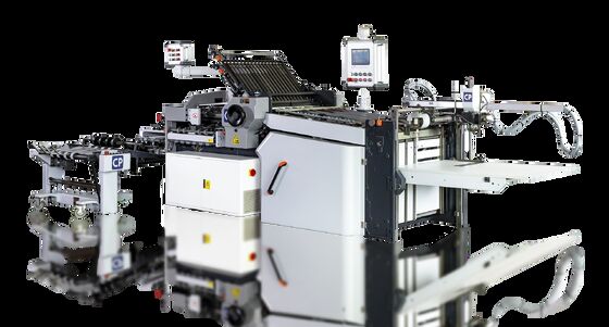 CP66/4KL フラットパイルコンビネーション折り機 スクラッチプルーフバックル 電動折りナイフ