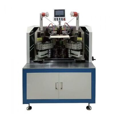 ハードカバーケース製作システム 証明書のサイズとリボン幅を調節できる機能で2つのステーションのリボン固定のために設計