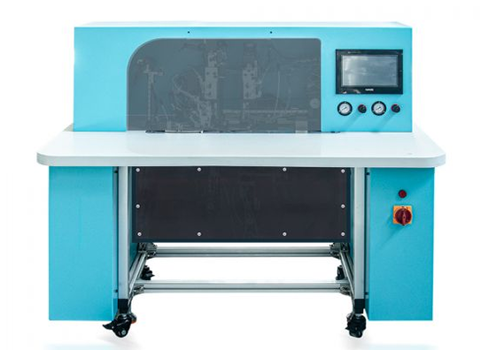 手帳カバー・ダイアリー用半自動ゴムバンド装着機 HX18B