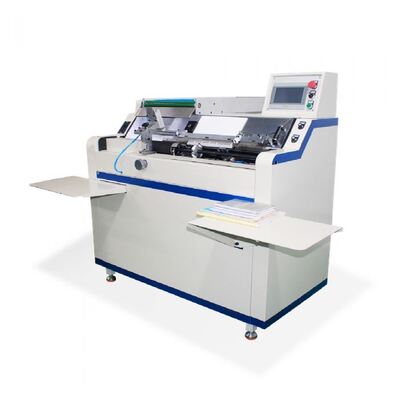プラスチックスパイラルコイル製本機、インラインコイルインサート、クローズエンド、スタックデリバリー、オフラインまたはインライン操作、コイル挿入パンチされた本に形成されたコイルを挿入します