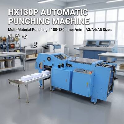 HX130P 紙紙紙PPシートパンチングと切断加工のための自動パンチングマシン